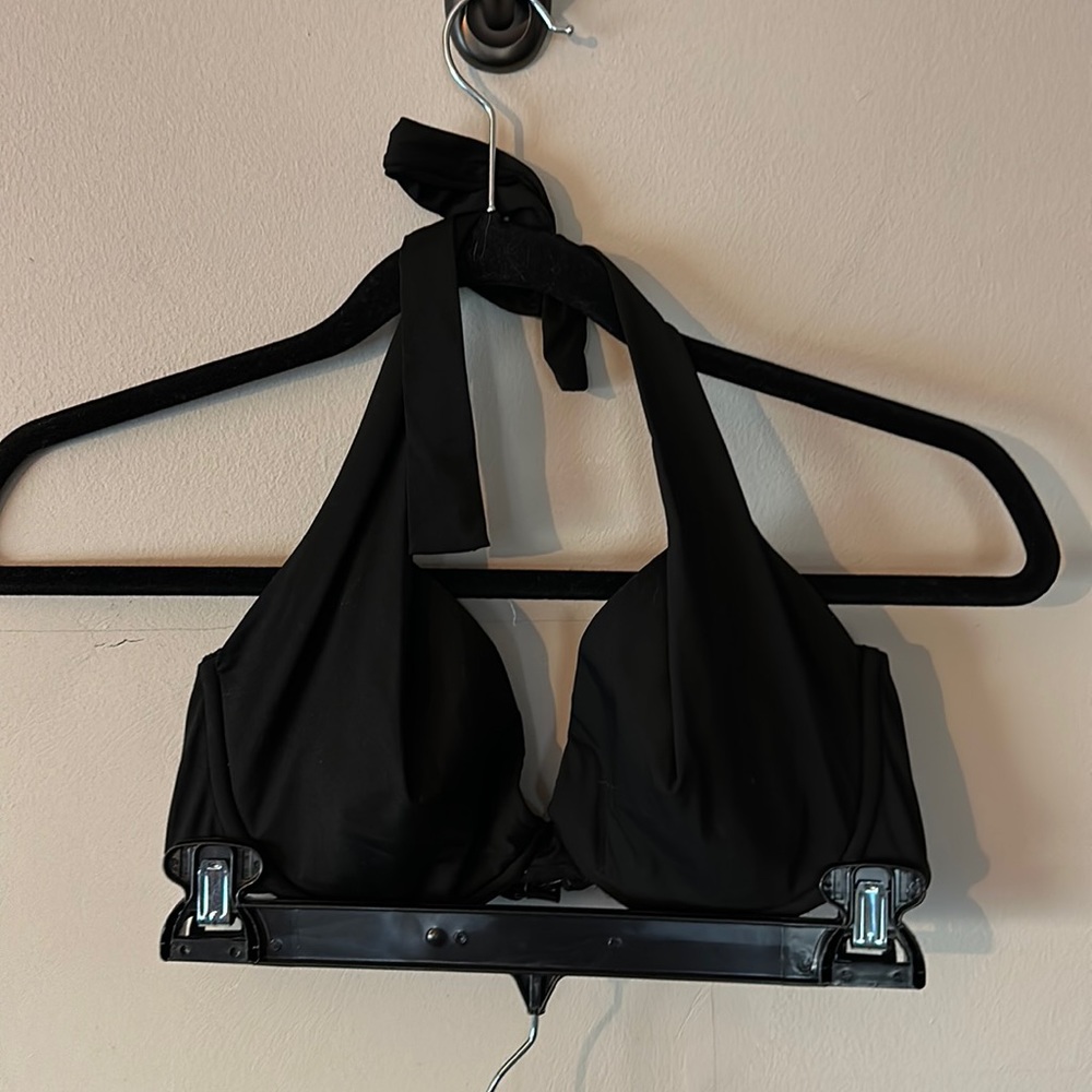 Black Classic Underwire Bikini top Size US 8 EU 36 TOP ONLY